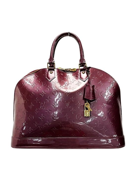 Louis Vuitton Handbags - Louis Vuitton Vernis Alma GM Rouge Fauvist Padlock Key 2